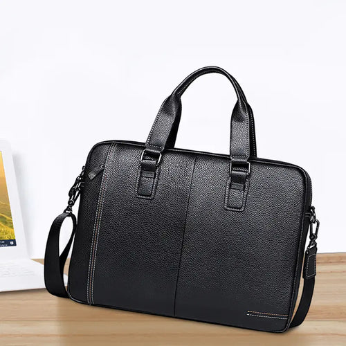 The Commuter Laptop Bag — Coffee Leather
