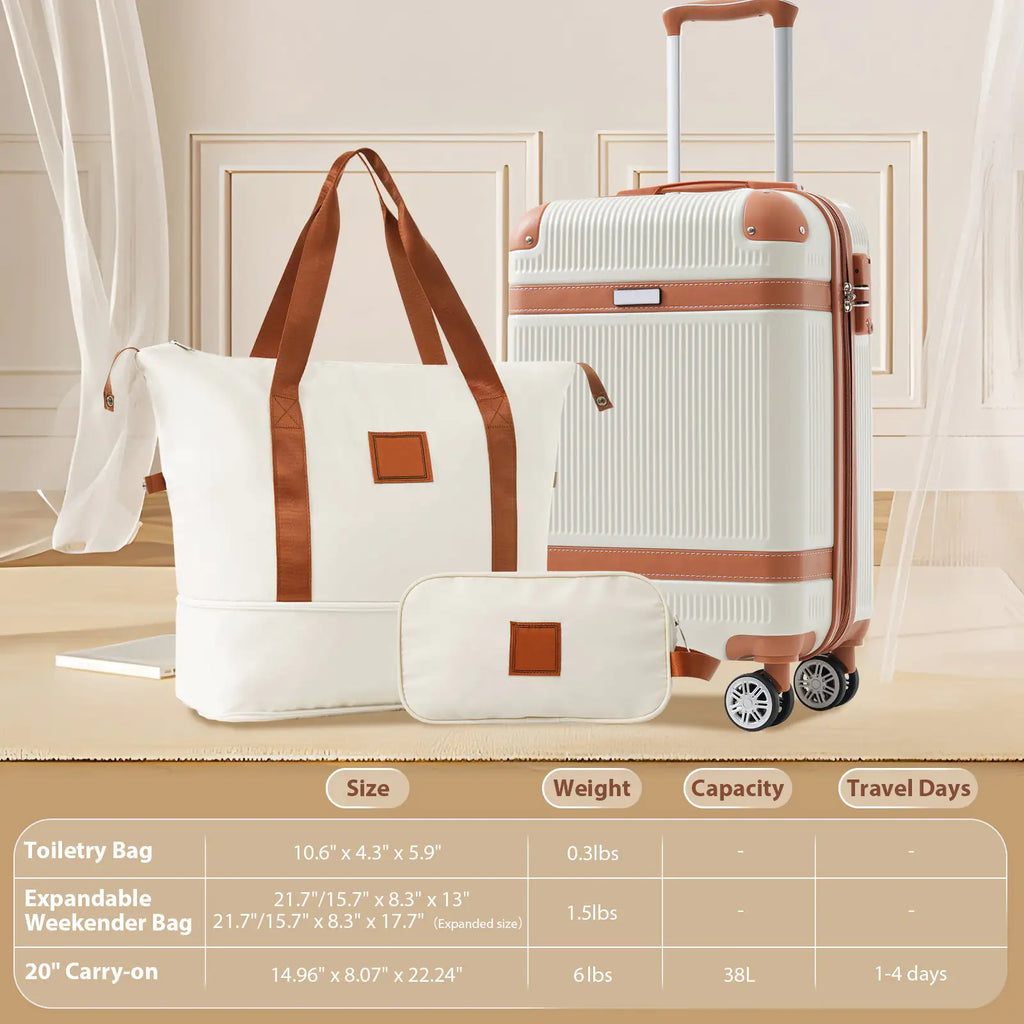 The Getaway Set — 3-Piece Travel Luggage