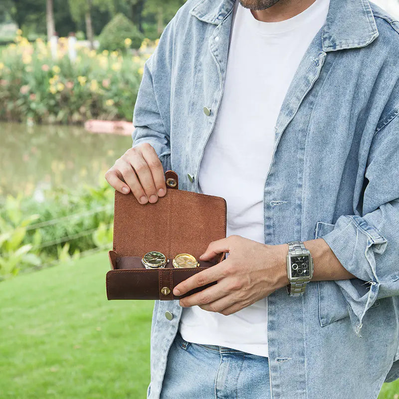 The Watch Roll — Crazy Horse Leather