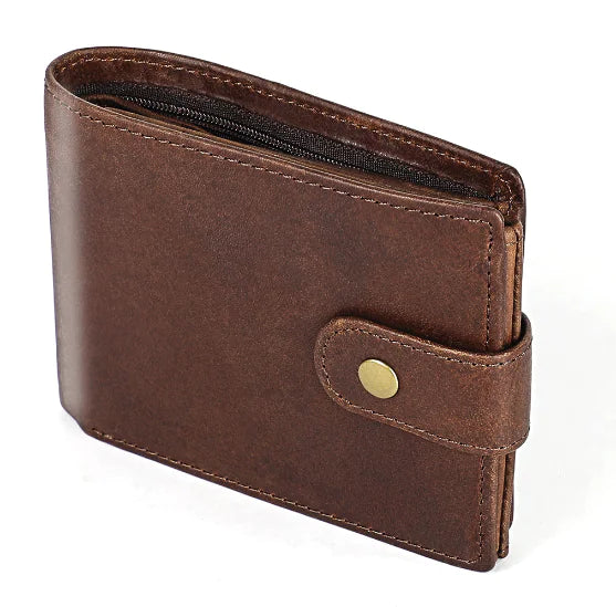 The Chocolate Wallet — Crazy Horse Leather