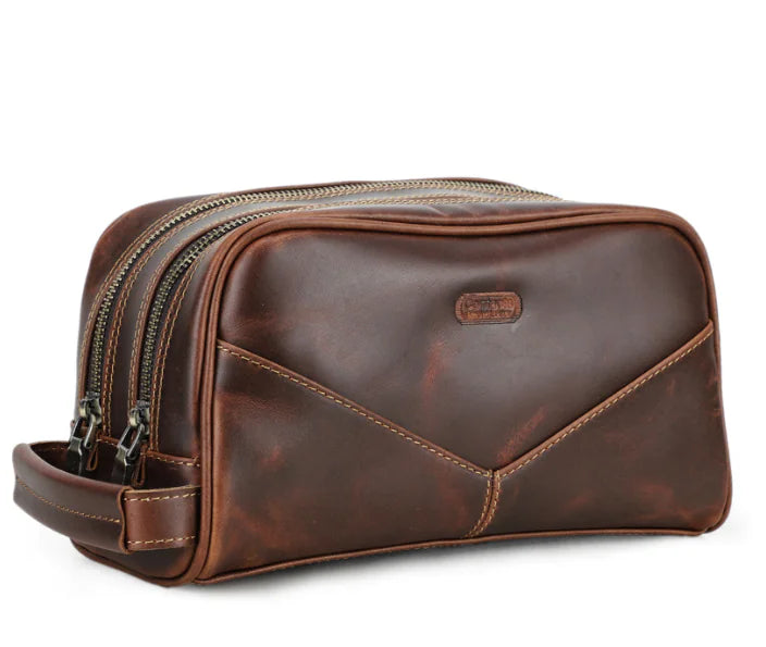 The Travel Dopp Kit — Crazy Horse Leather