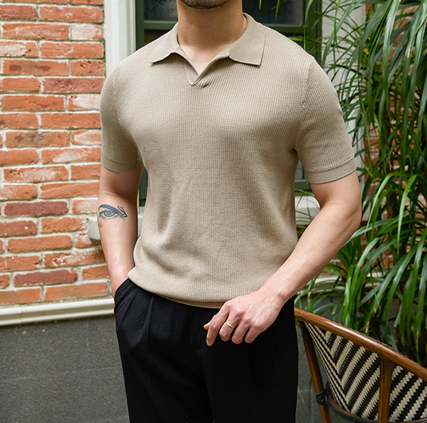 The Retro Knit Polo