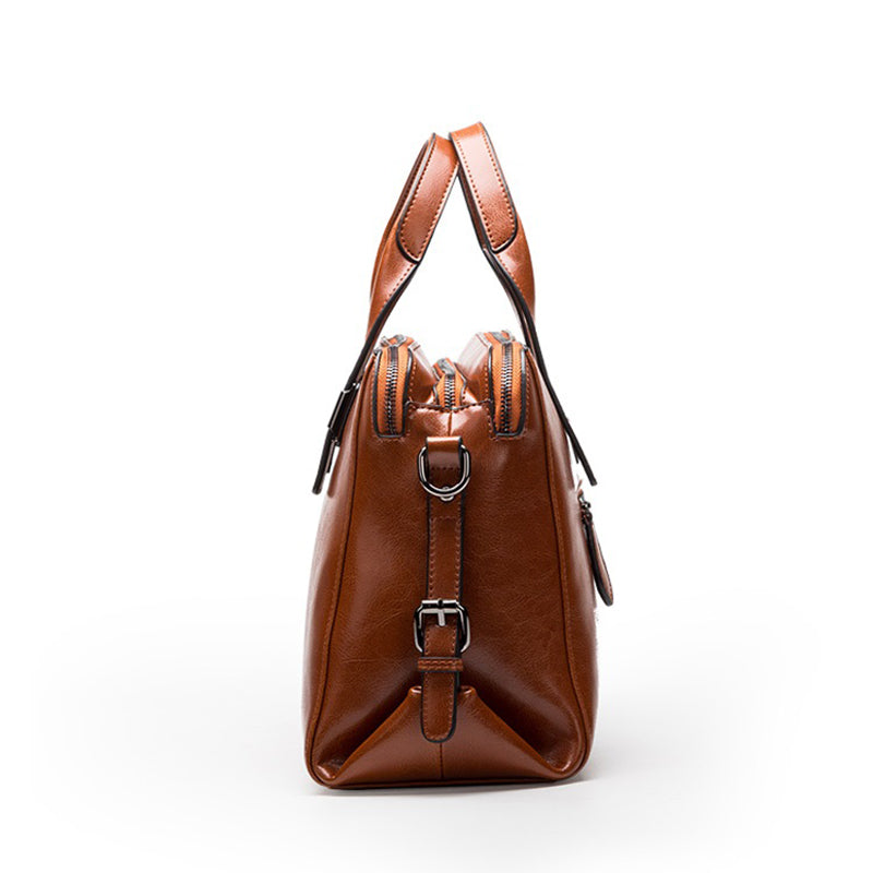 The Satchel — Waxed Cowhide