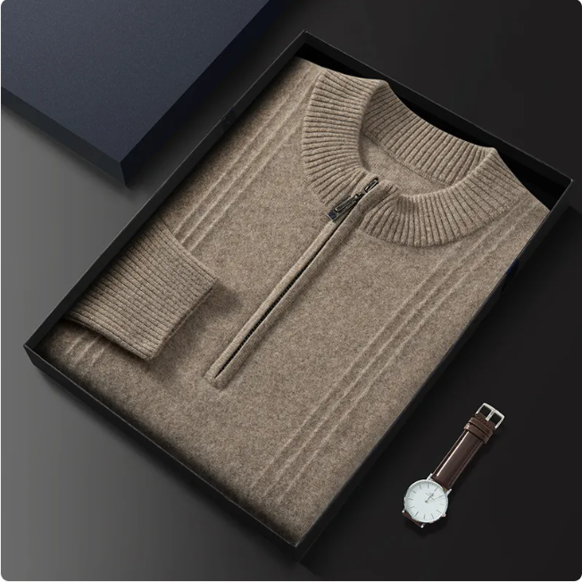 The Wool Half-Zip Sweater