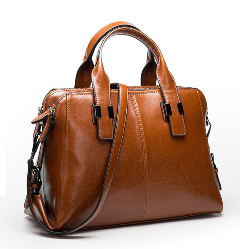 The Satchel — Waxed Cowhide