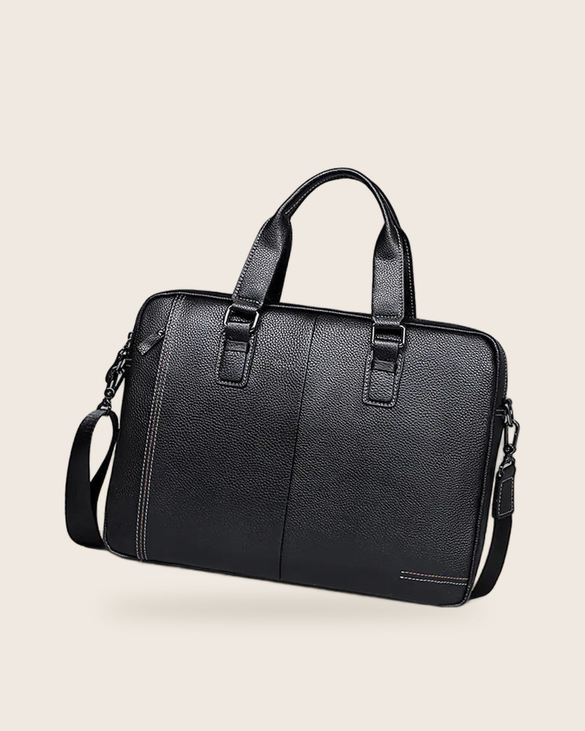 The Commuter Laptop Bag — Coffee Leather