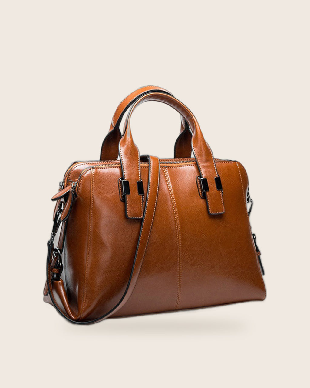 The Satchel — Waxed Cowhide